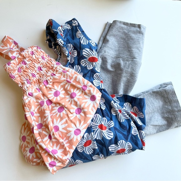 Hanna Andersson Other - Hanna Andersson 3pc (2x Floral Dresses/ 1 Pant) Bundle